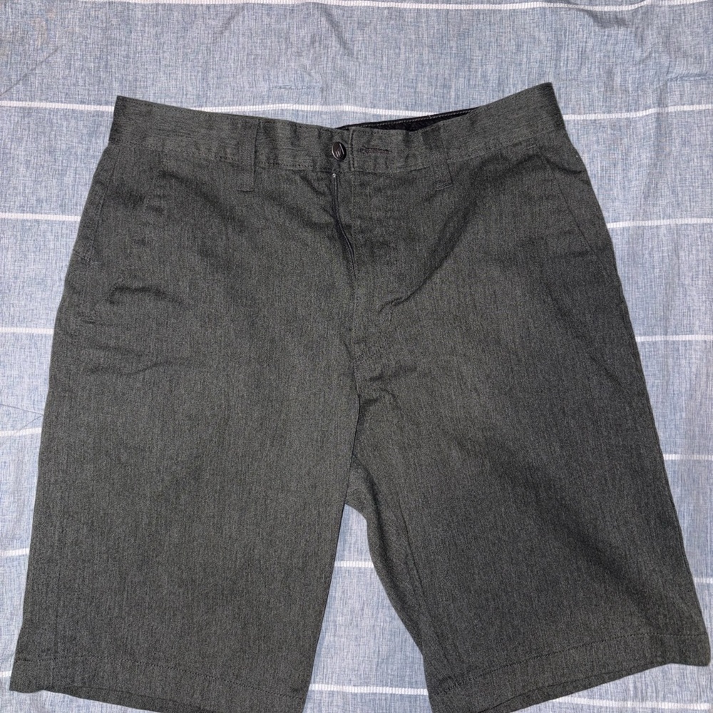 Volcom Charcoal Flat Front Shorts 31